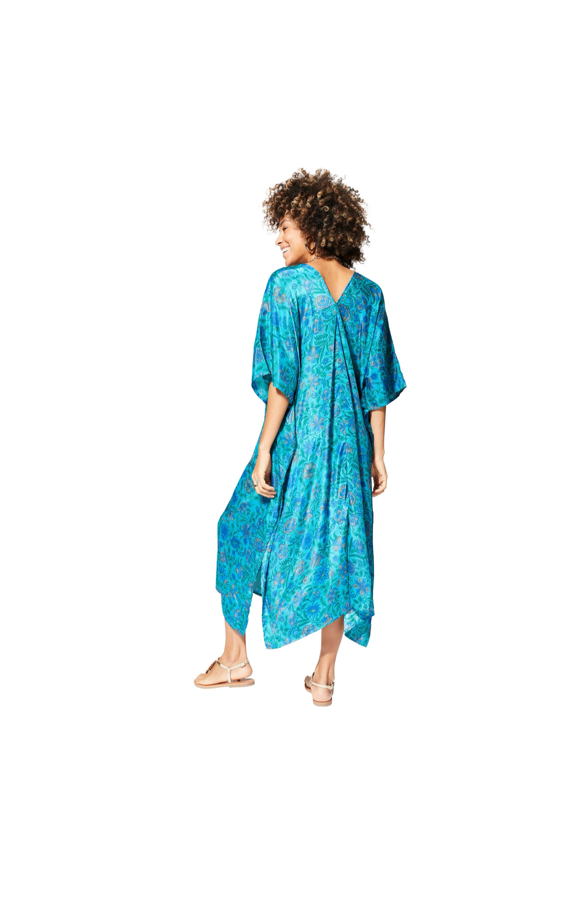 Tunique imprimée bleu